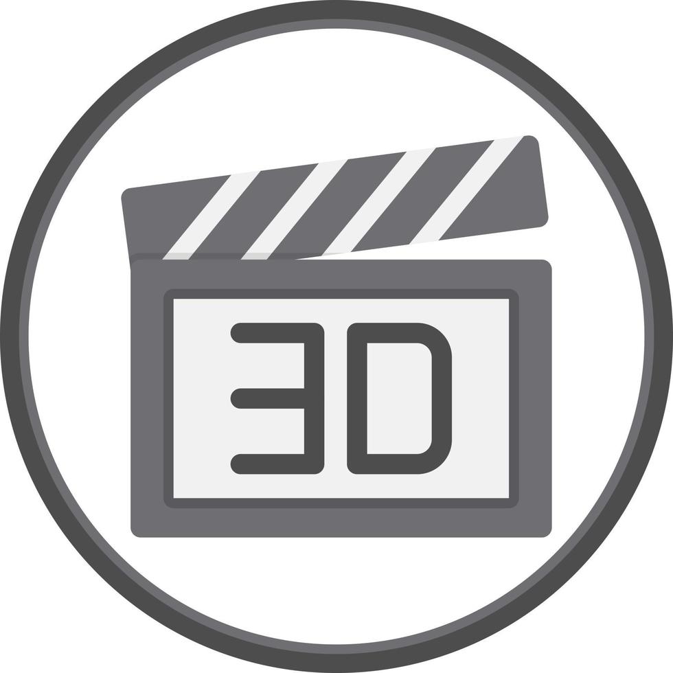 3d Film Vector Icon Design