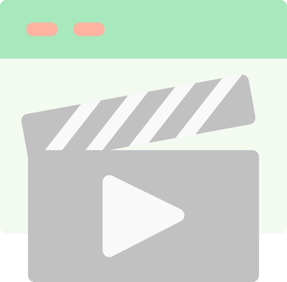 Video Player Vector Icon Design