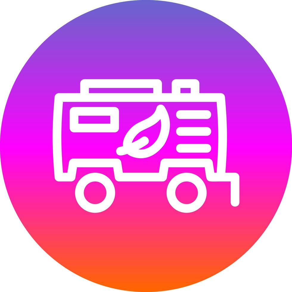 Biofuel Tank Flat Icon vector