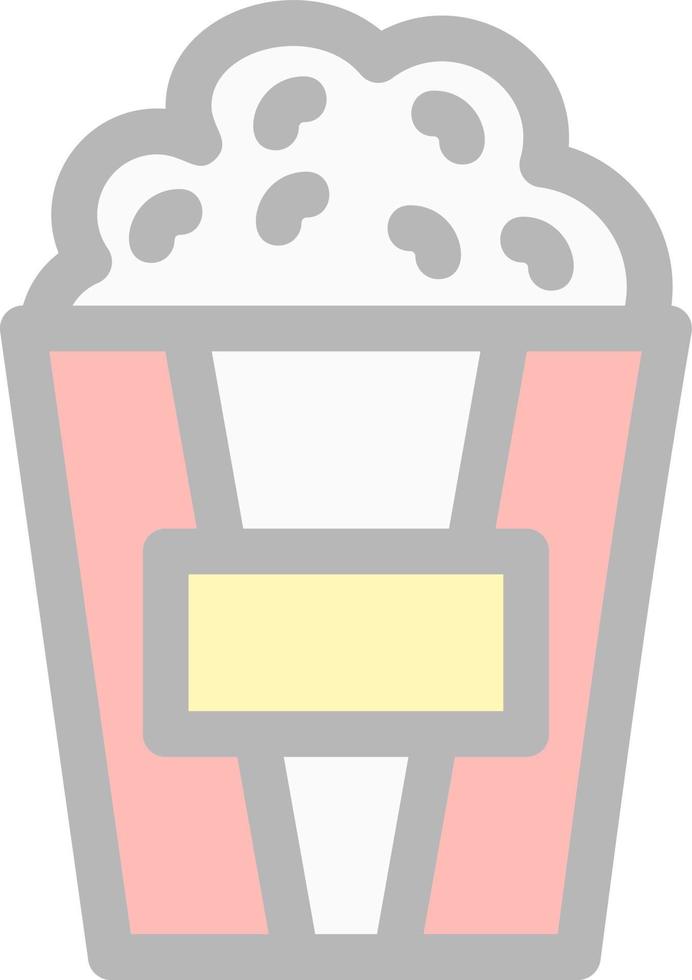 Popcorn Vector Icon Design