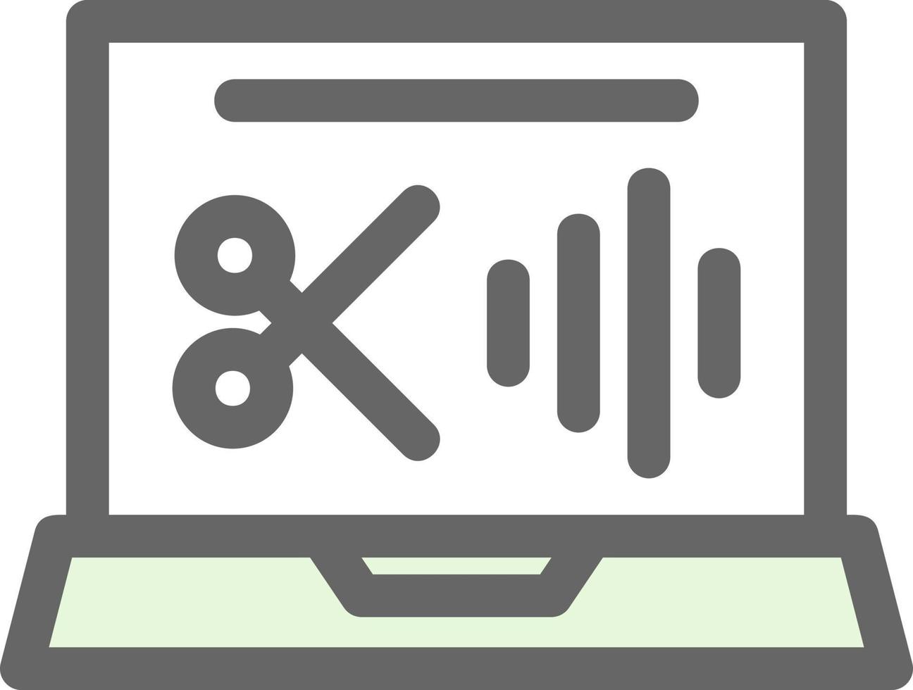 Audio Editing Vector Icon Design