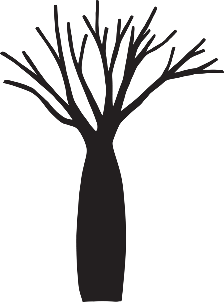 semplicità morto albero a mano libera disegno. png