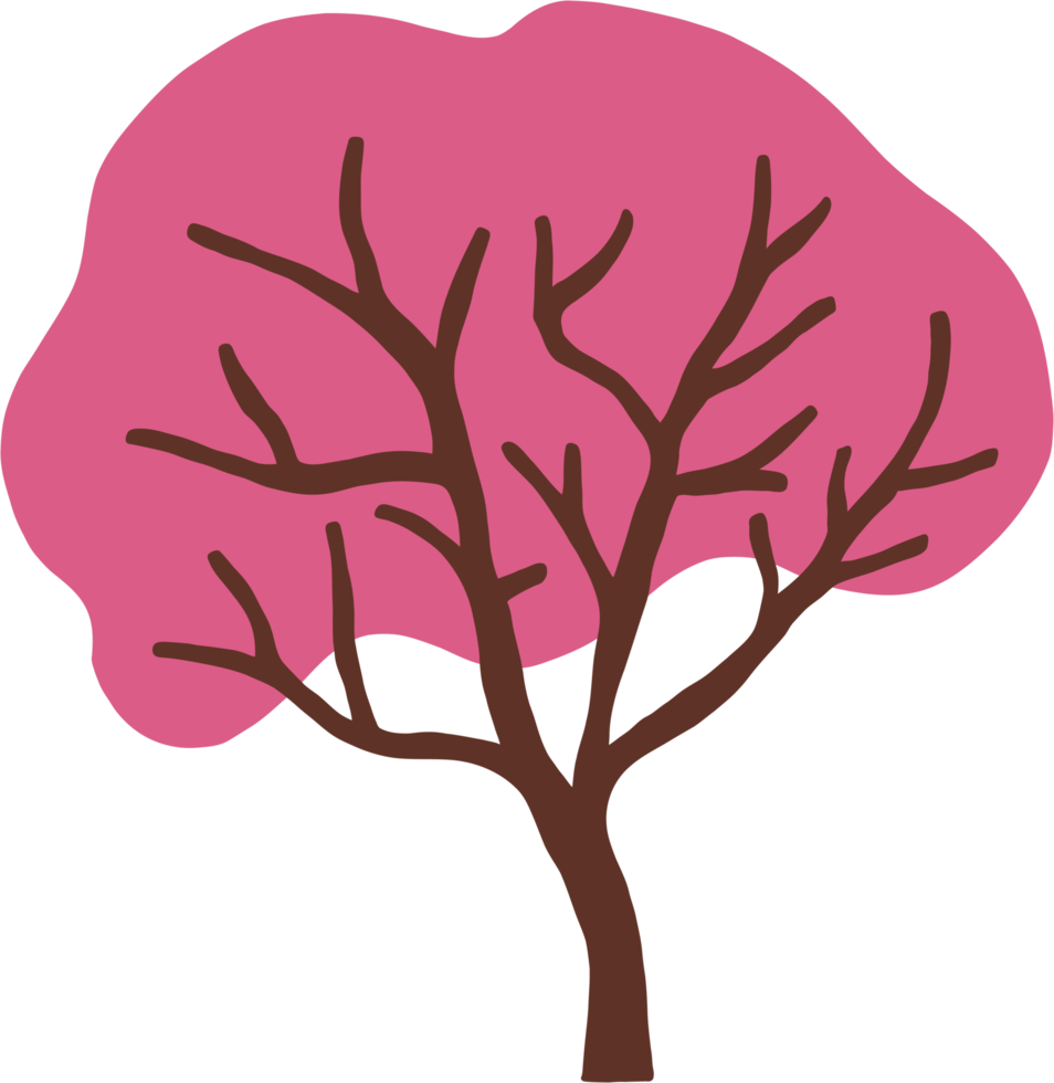 Einfachheit Baum Freihandzeichnen flaches Design. png