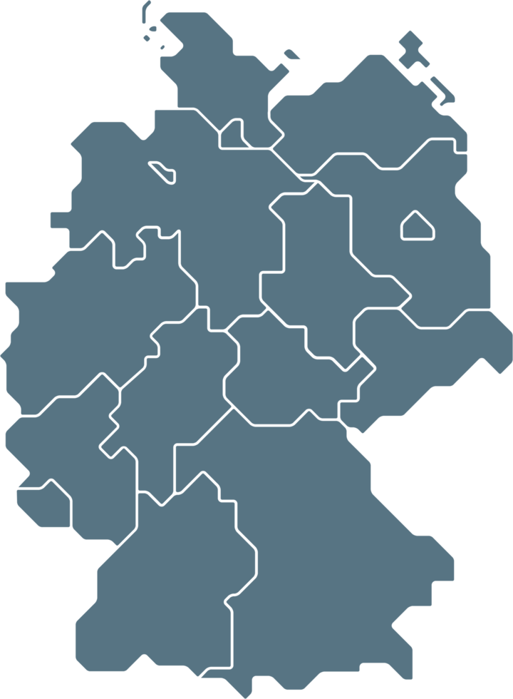 outline drawing of germany map. png