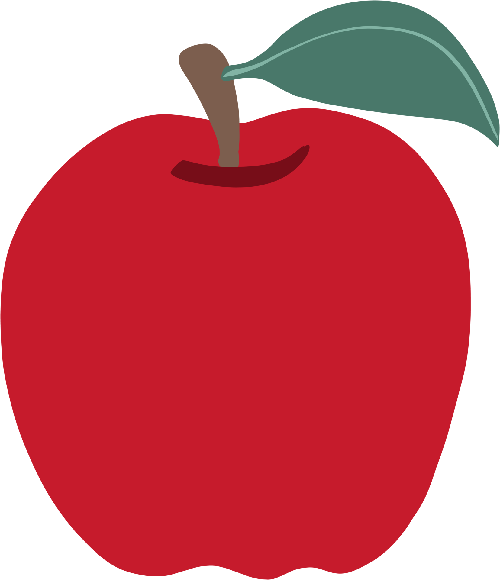 Free simplicity apple freehand drawing flat design. 15715107 PNG with ...