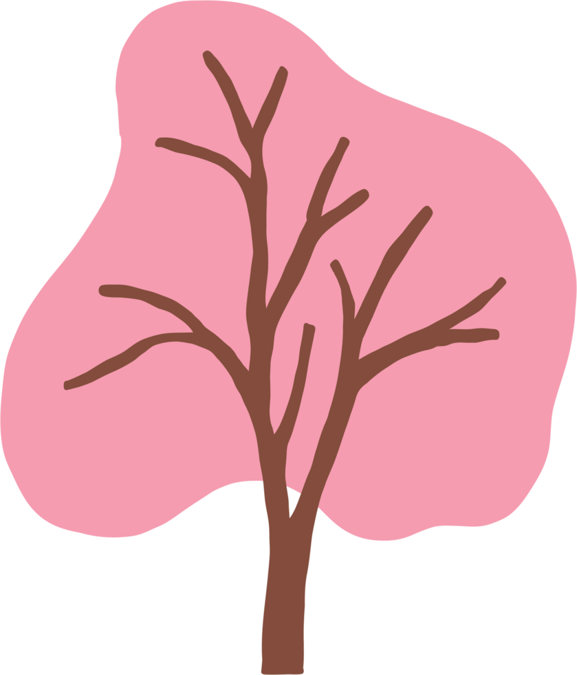 simplicity tree freehand drawing flat design. png