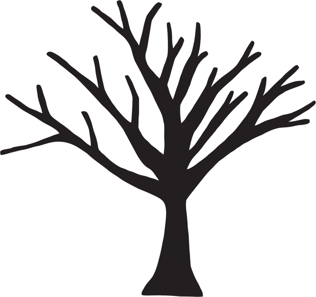 semplicità morto albero a mano libera disegno. png