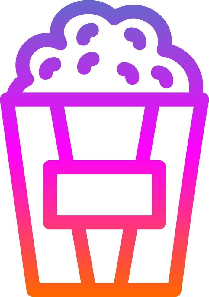 Popcorn Vector Icon Design