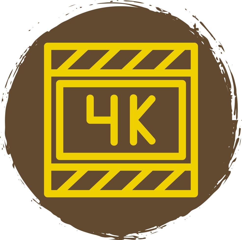 4k Film Vector Icon Design