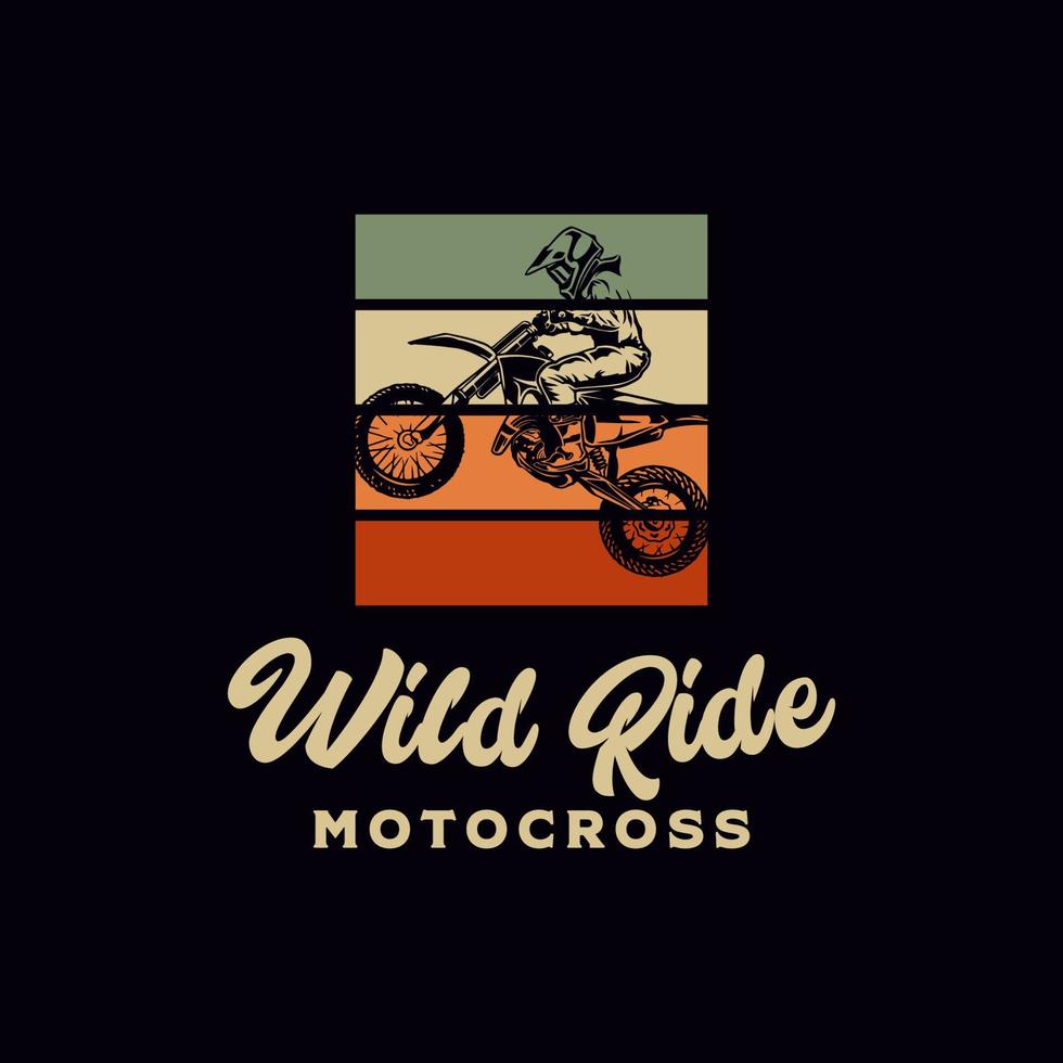 Motocross Jump Logo Vector, Motocross Freestyle Logo vector