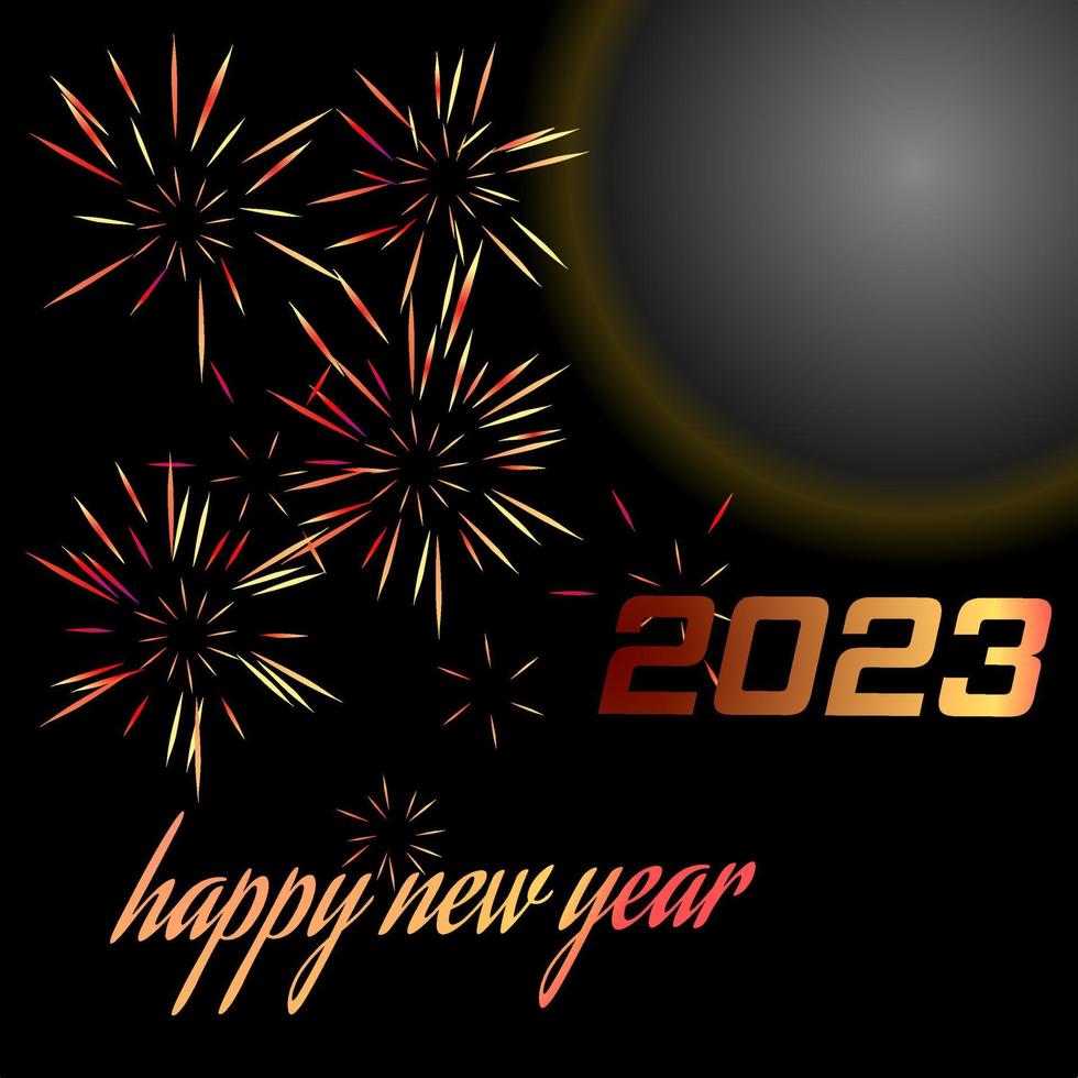 New year firework vector
