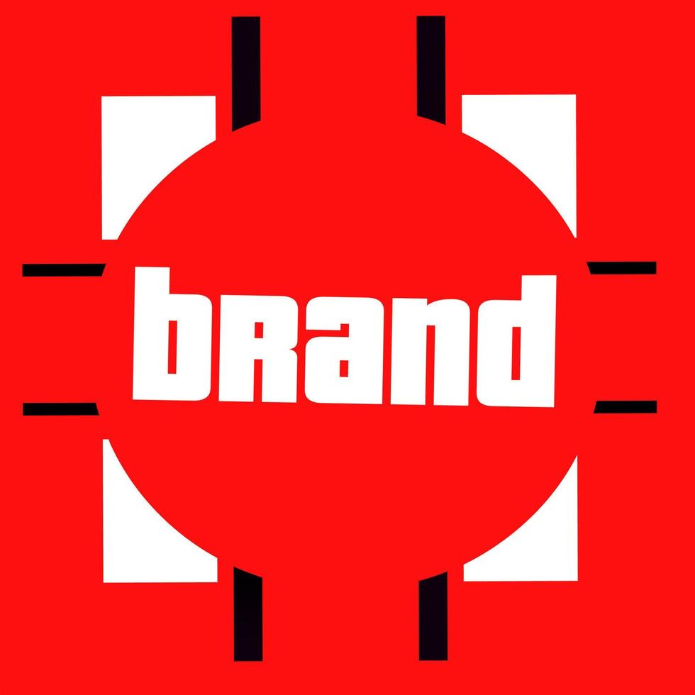 Sign on red vector