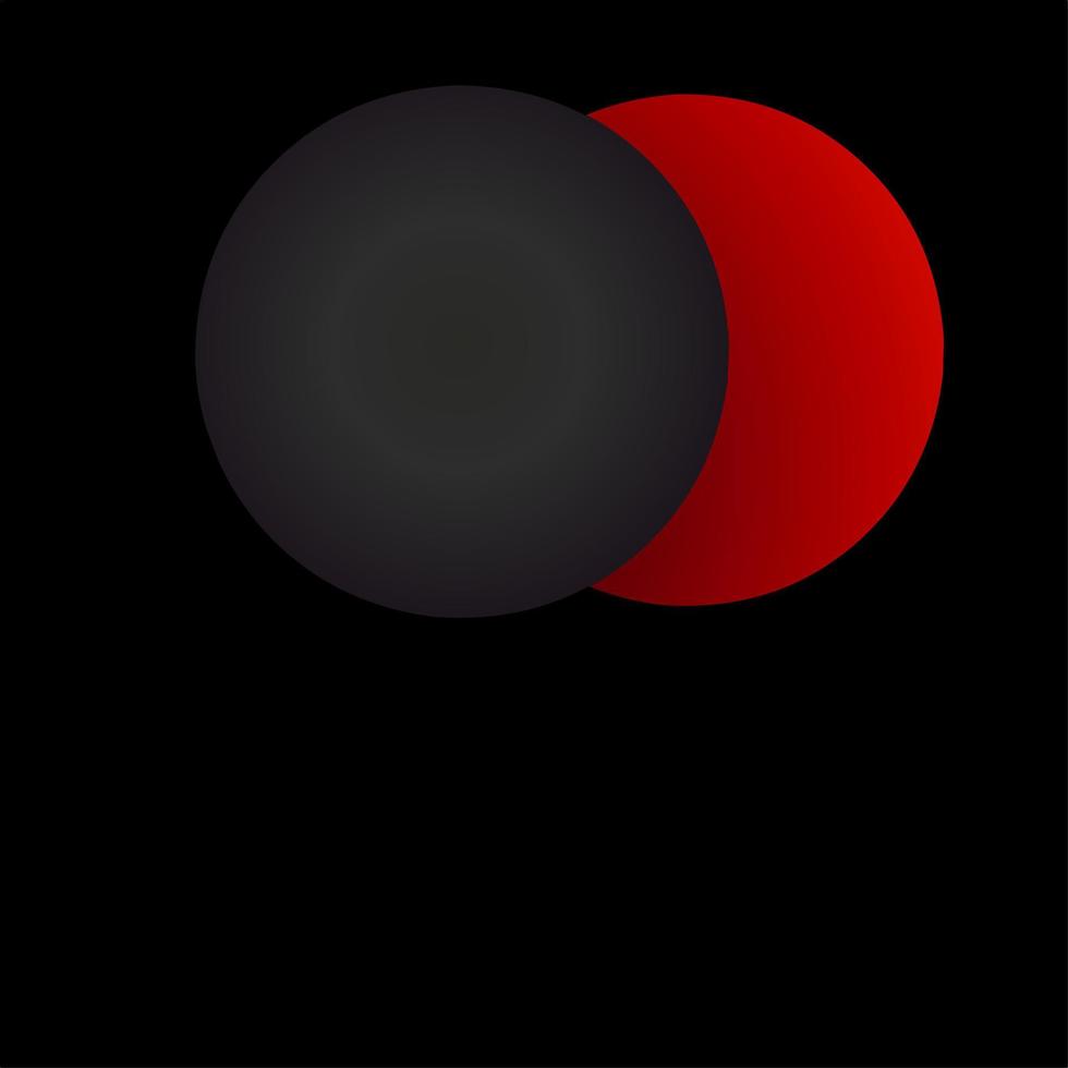 A red sphere vector