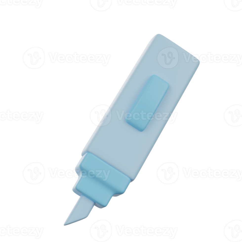 Marker 3d education school icon object png