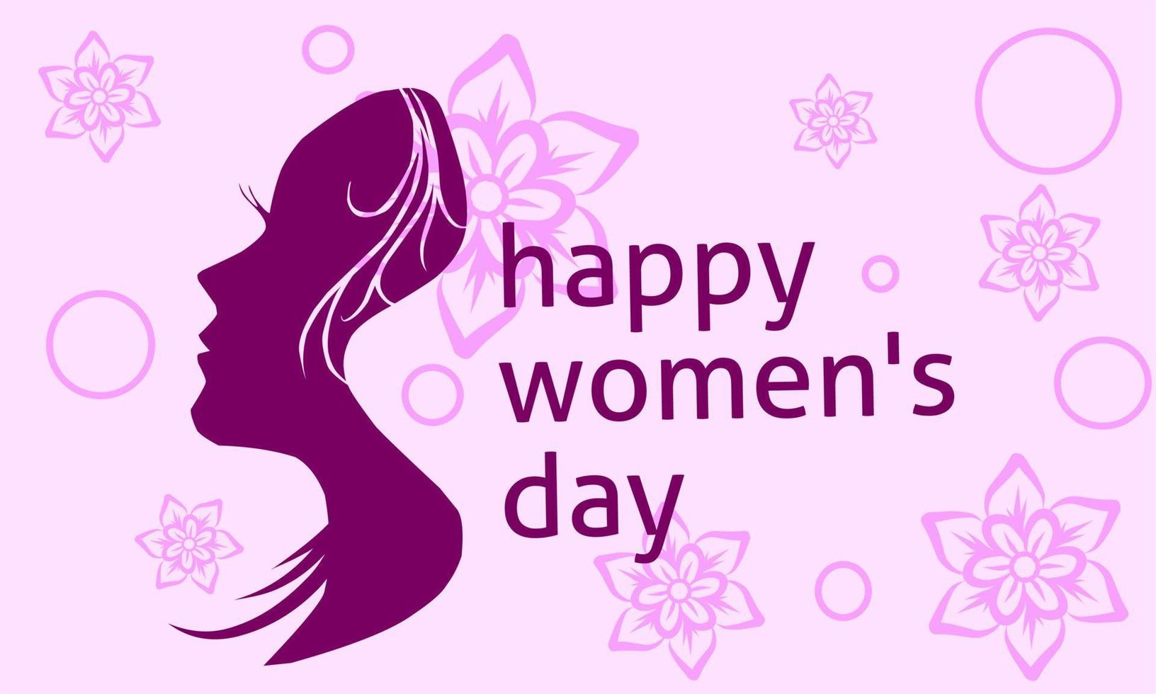 Congratulations on celebrating the world women's day vector