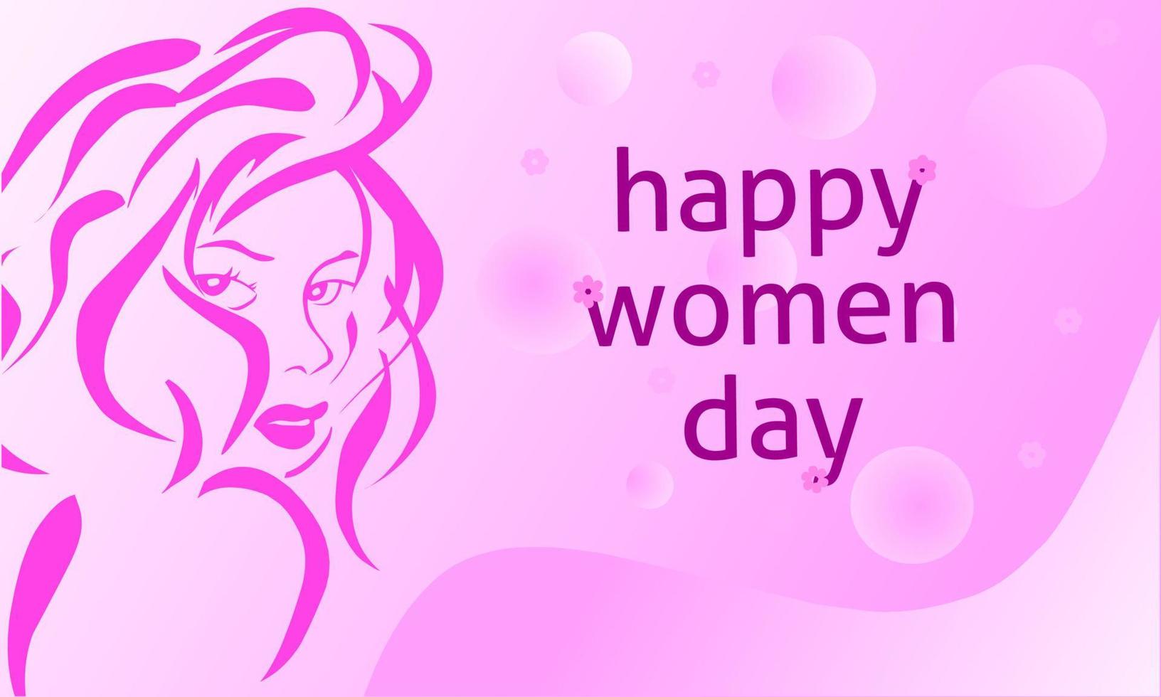 felicidades por celebrar el dia mundial de la mujer vector