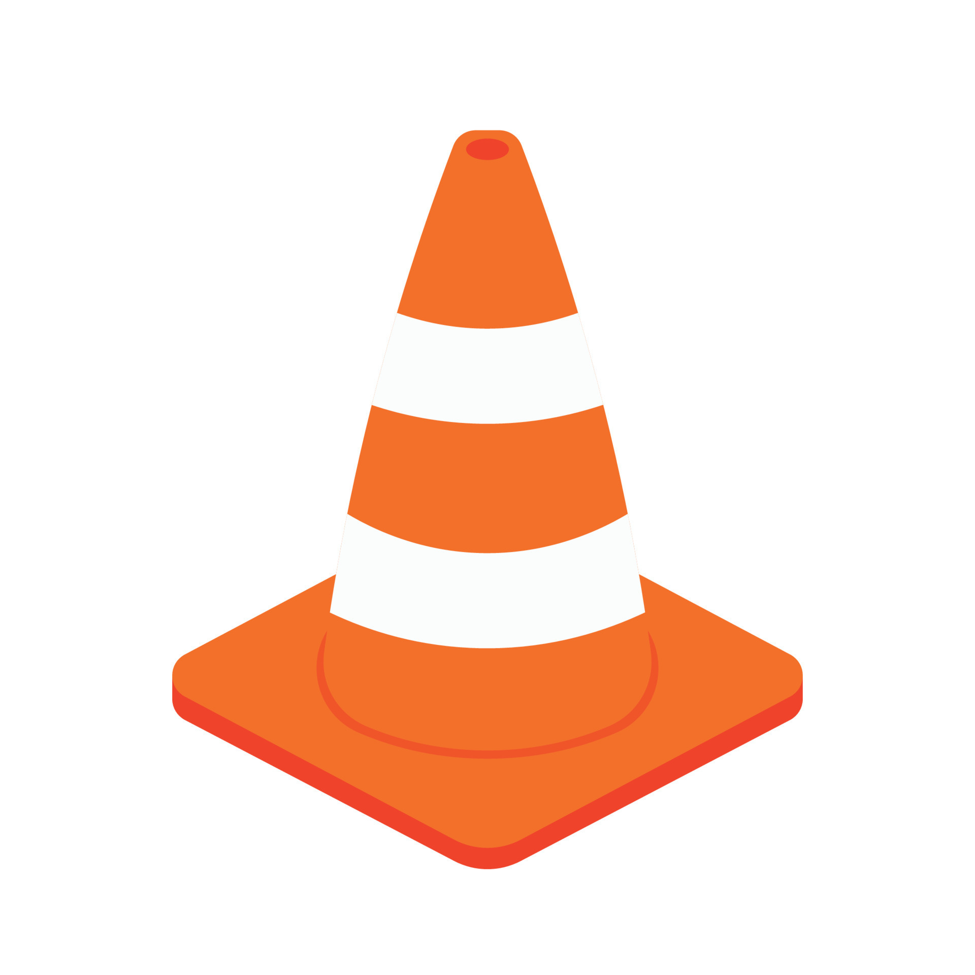 Traffic Cone Icon Clipart in Animated Cartoon Vector Illustration 15715525 Vector  Art at Vecteezy