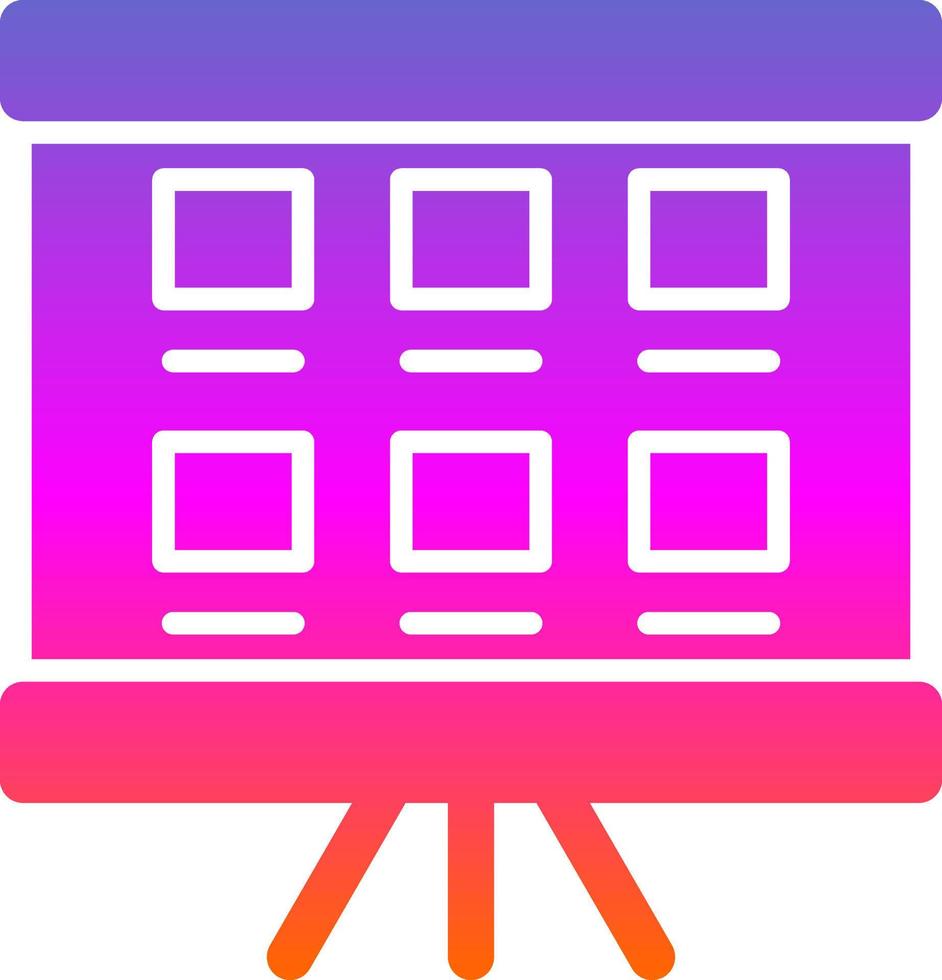 Storyboard Vector Icon Design