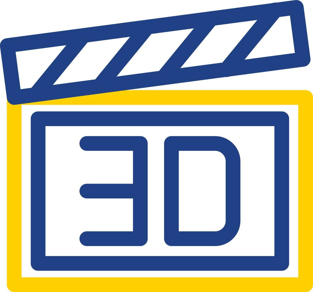 3d Film Vector Icon Design