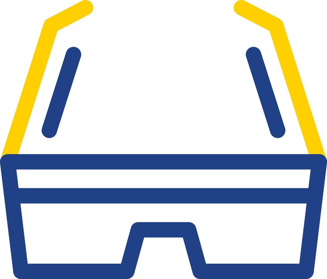 diseño de icono de vector de gafas 3d