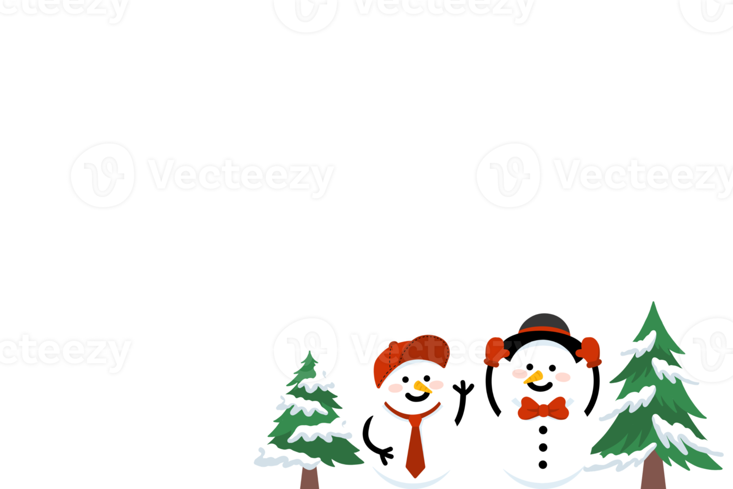 Natale sfondo con pupazzo di neve png