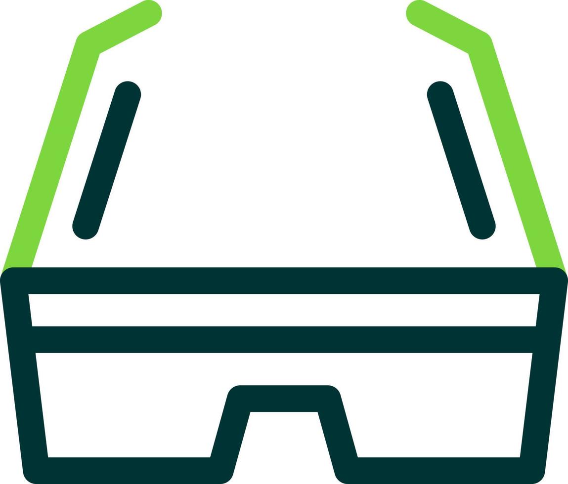 diseño de icono de vector de gafas 3d