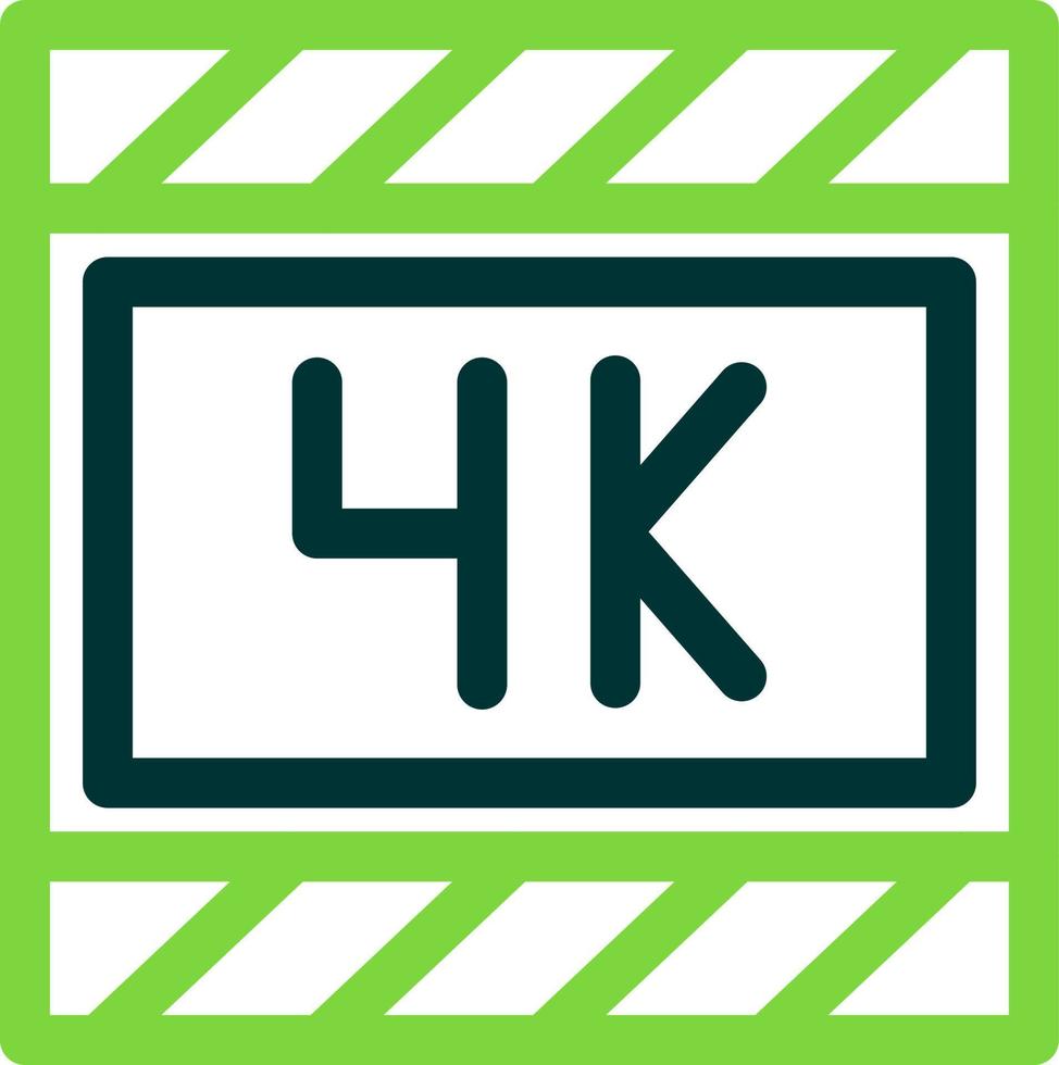 4k Film Vector Icon Design