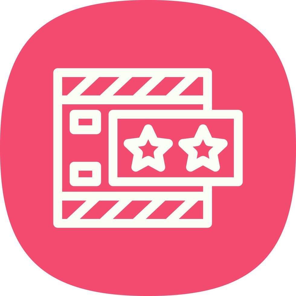 Movie Review Vector Icon Design