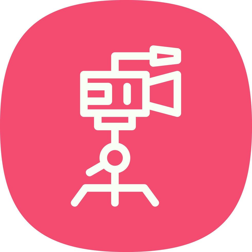 Camera Tripod Vector Icon Design