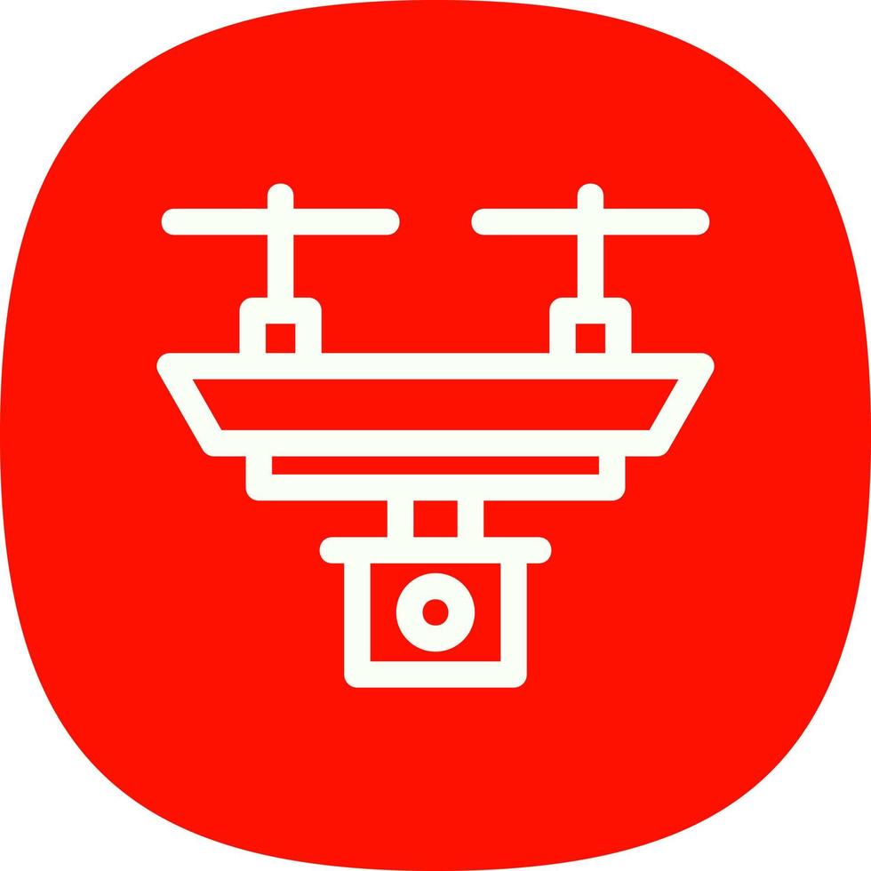 Camera Drone Vector Icon Design