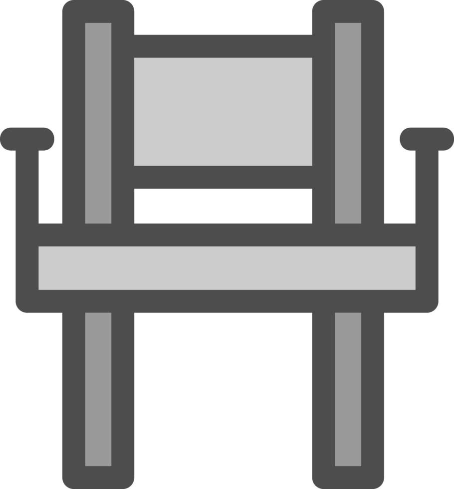 diseño de icono de vector de silla de director