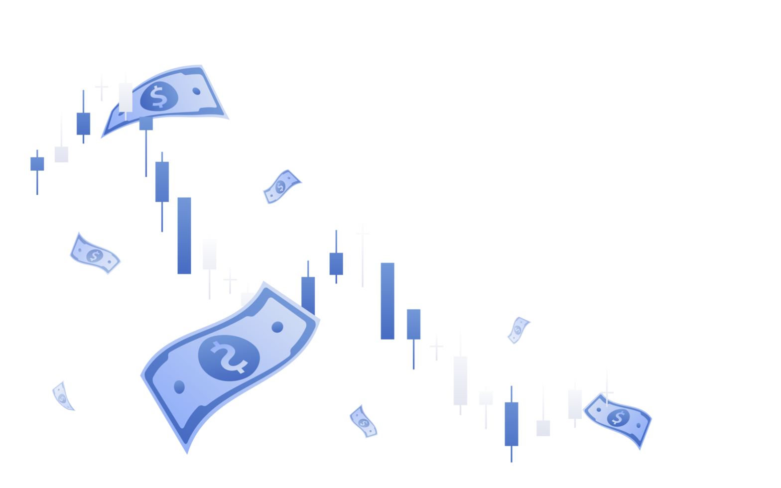 finanzmanagementkonzept und investition, flaches design von zahlung und finanzierung mit geld, bargeld, banknote png