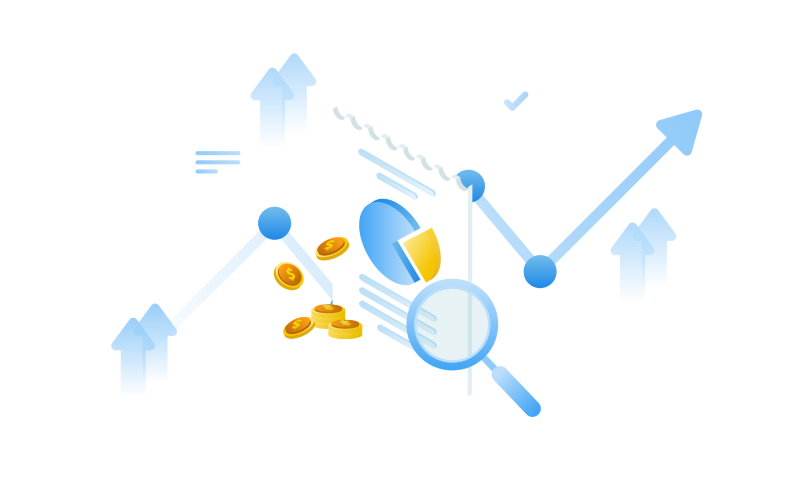 concepto de gestión financiera e inversión, diseño plano de pago y financiación con dinero, efectivo, billetes, calculadora y tarjeta de crédito. png