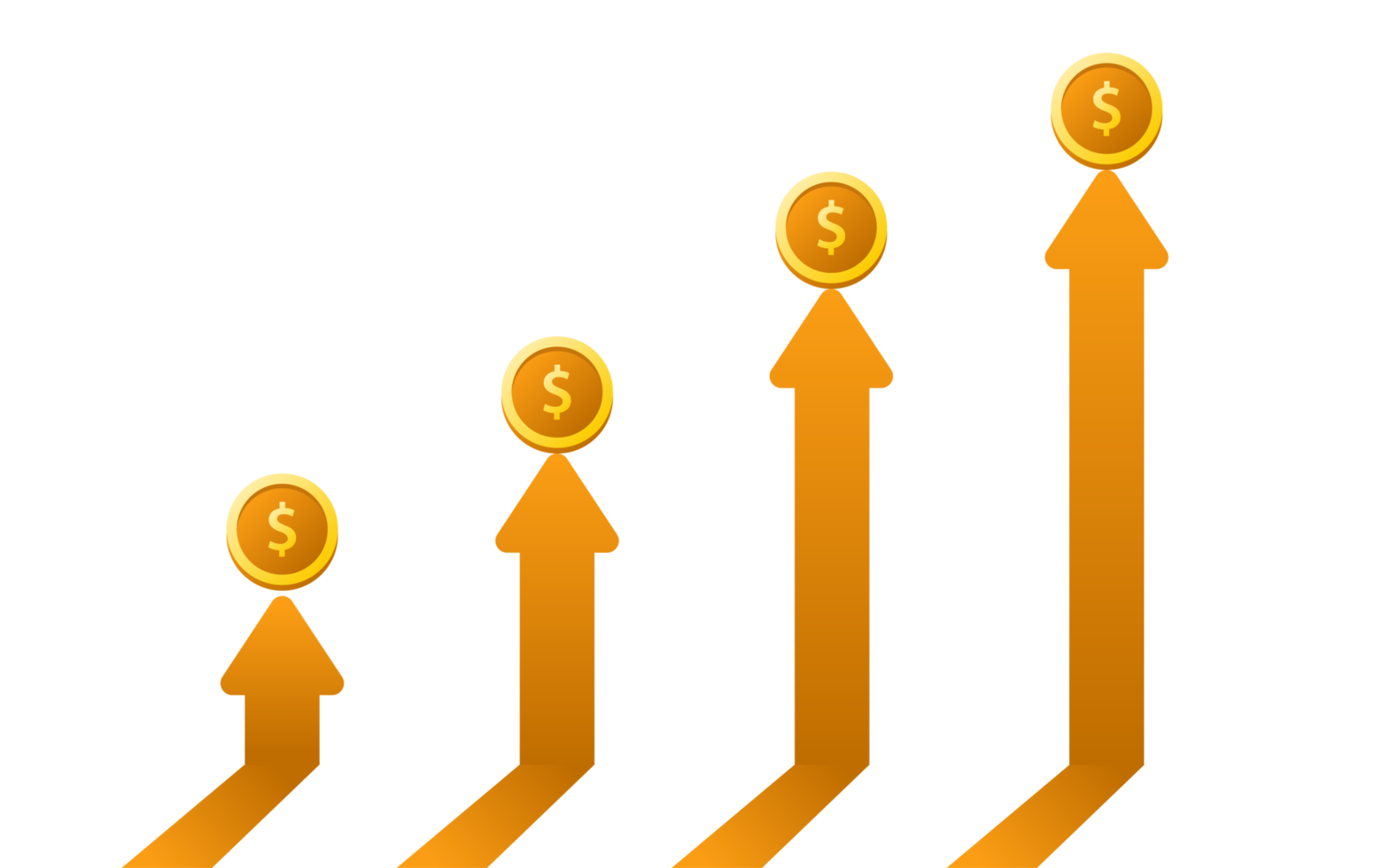 Financial management concept and investment, Flat design of pile coins or stack of coins. png
