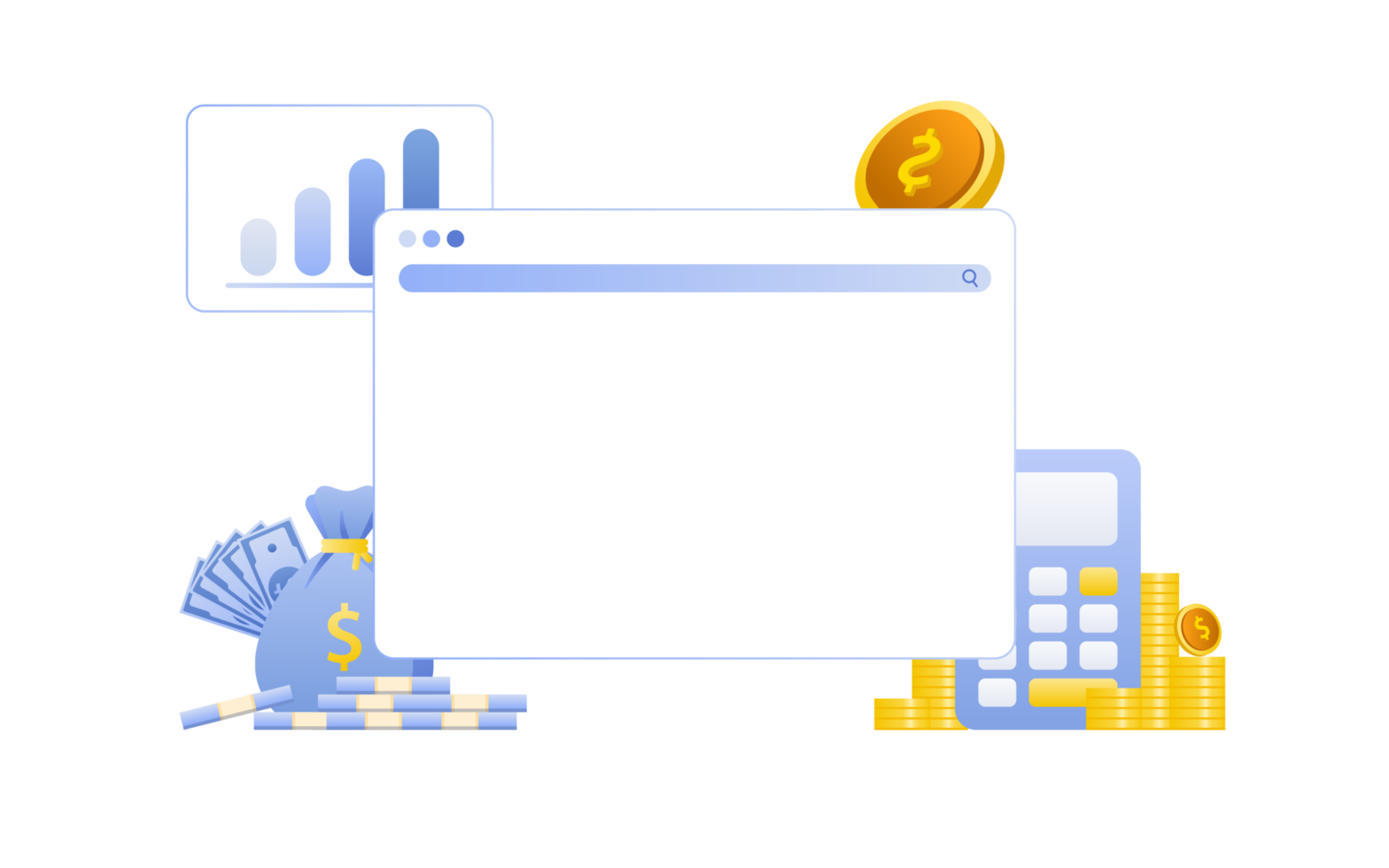 finanziario gestione concetto e investimento, piatto design di pagamento e finanza con i soldi, Contanti, banconota png