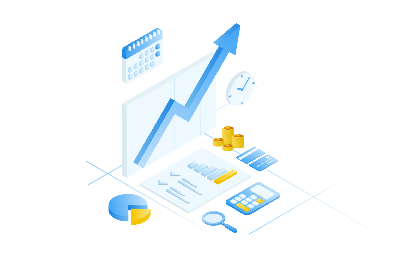 conceito de gestão financeira e investimento, design plano de pagamento e finanças com dinheiro, dinheiro, notas png