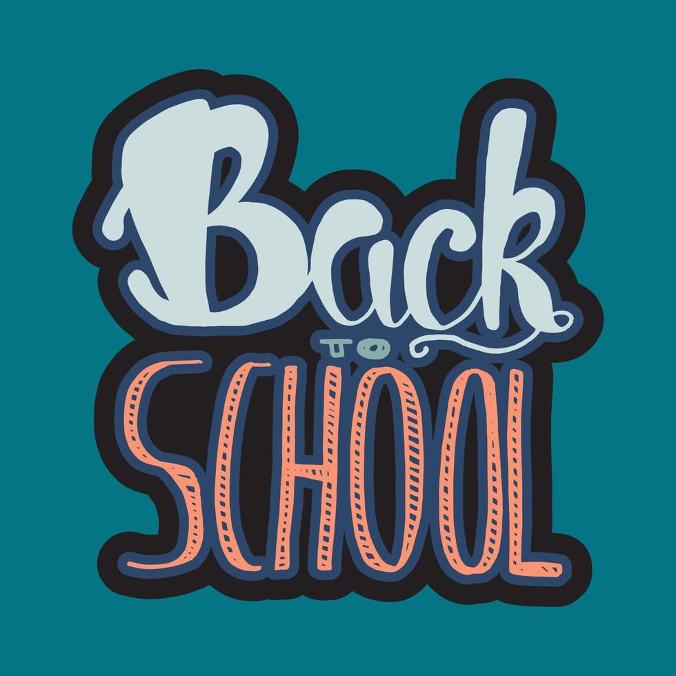 Back To School Lettering vector