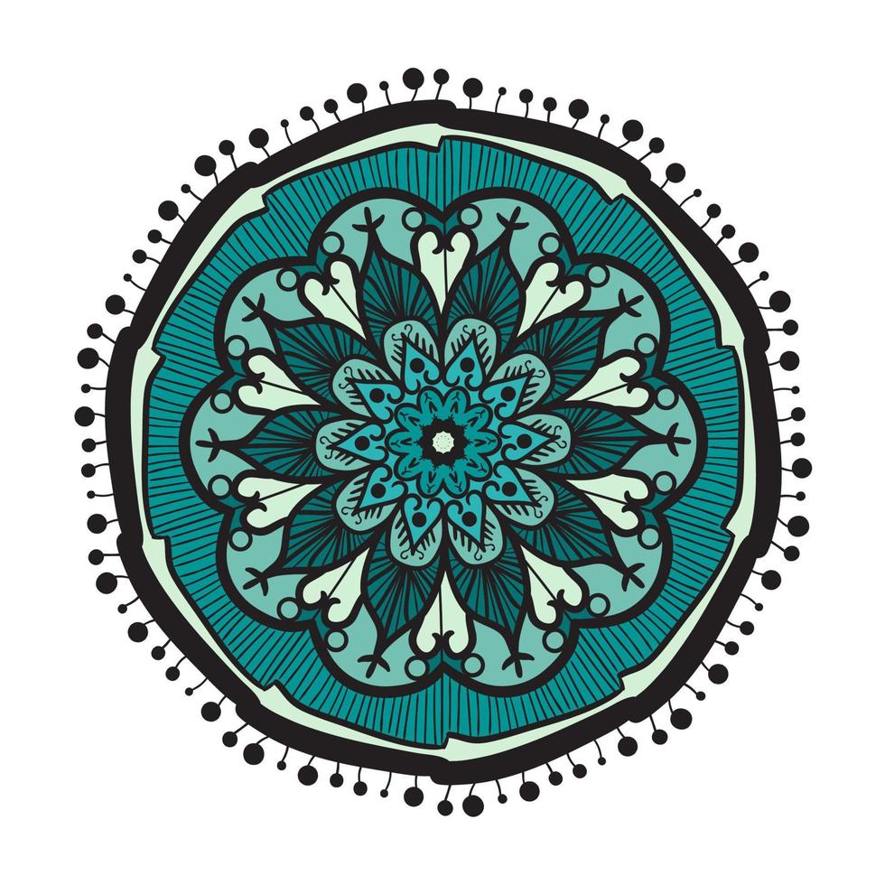 Mandala Line Template vector