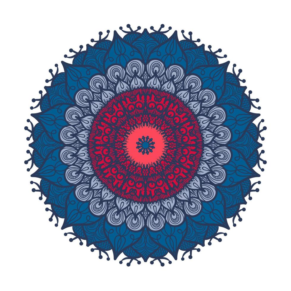 Mandala Line Template vector