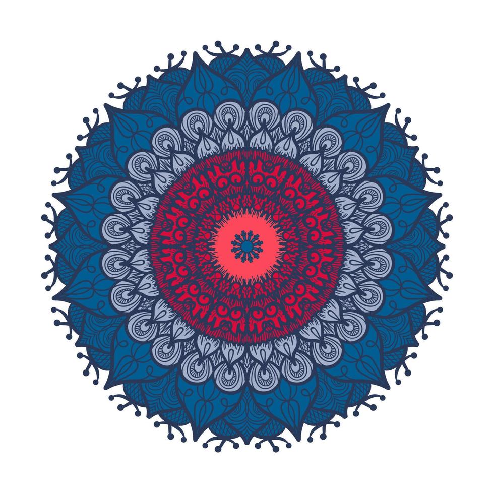 Mandala Line Template vector