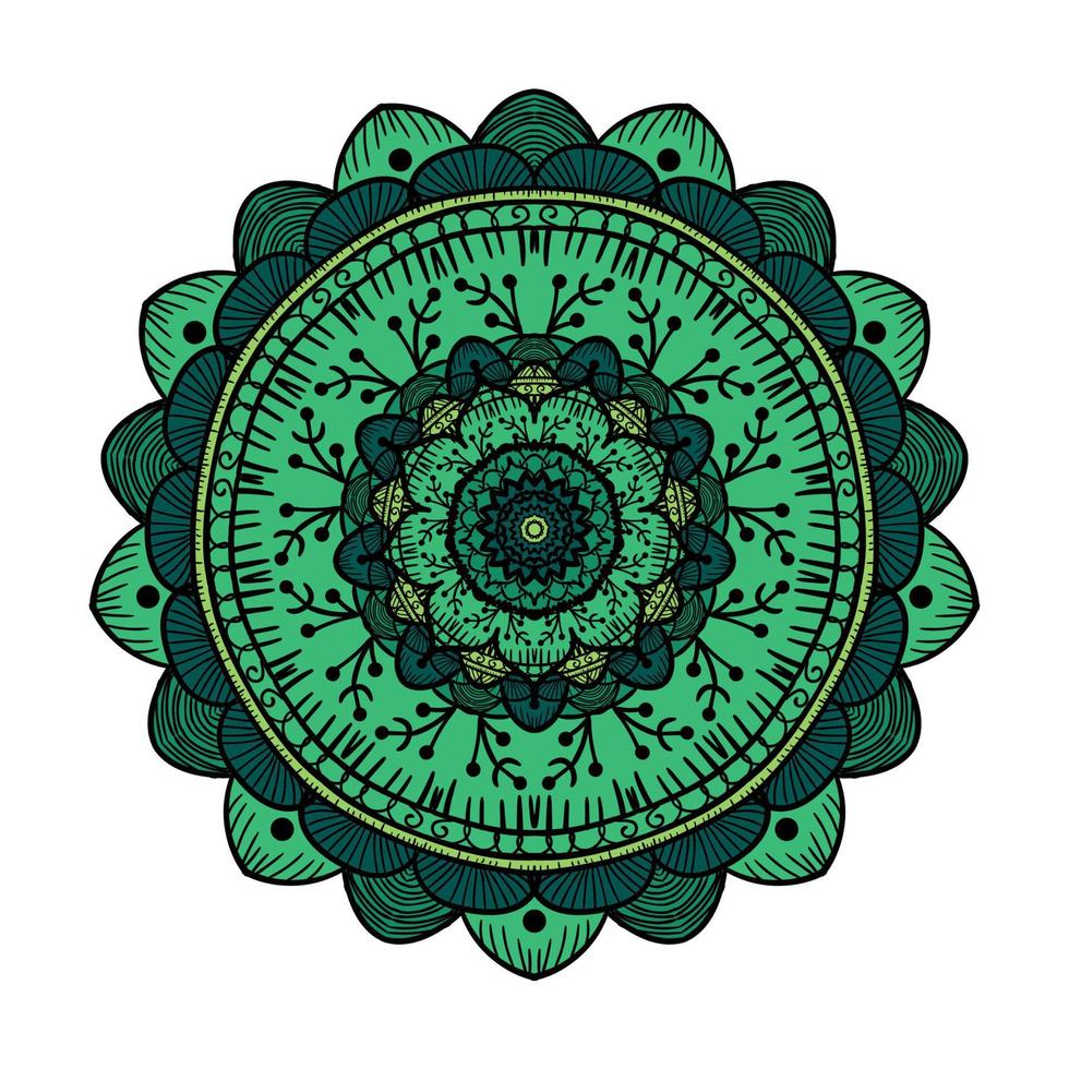 Mandala Line Template vector