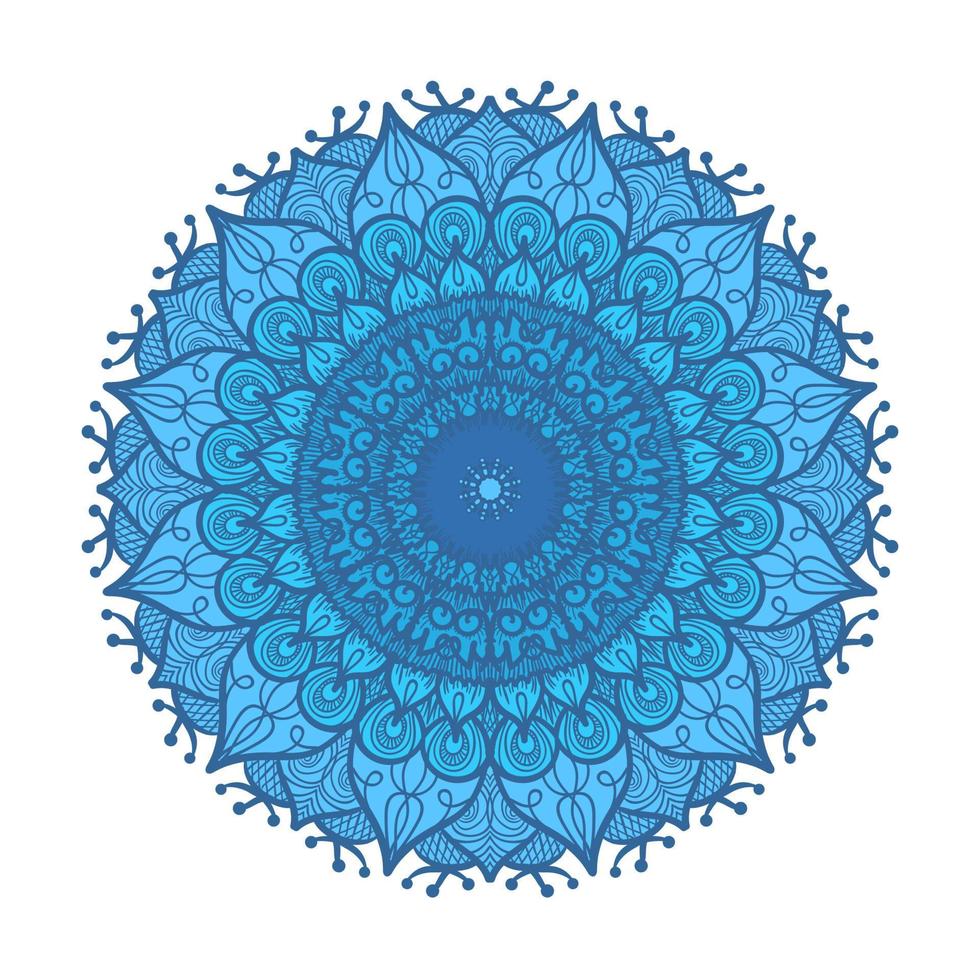 Mandala Line Template vector