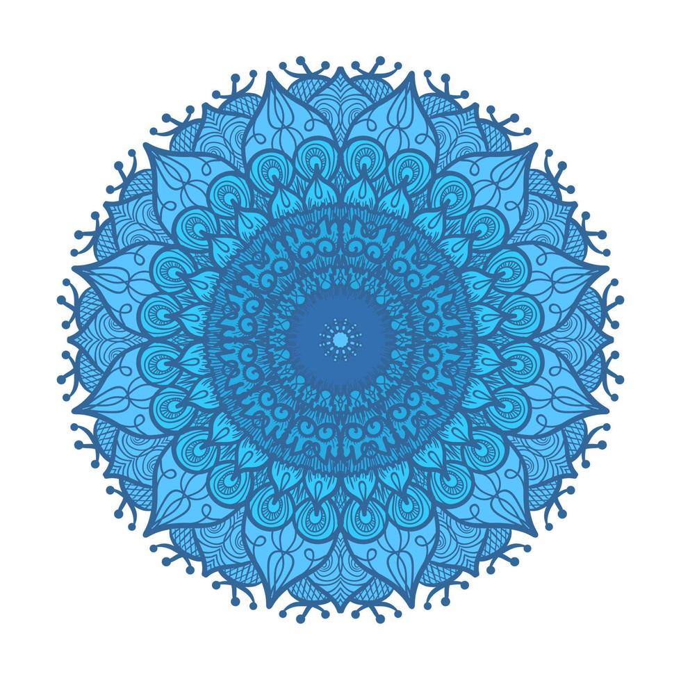 Mandala Line Template vector