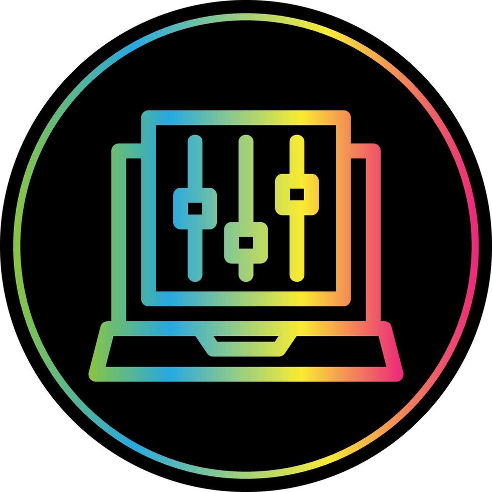 Audio Mixing Vector Icon Design