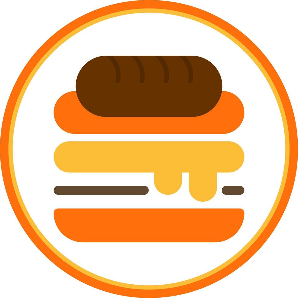 diseño de icono de vector de sándwich cubano