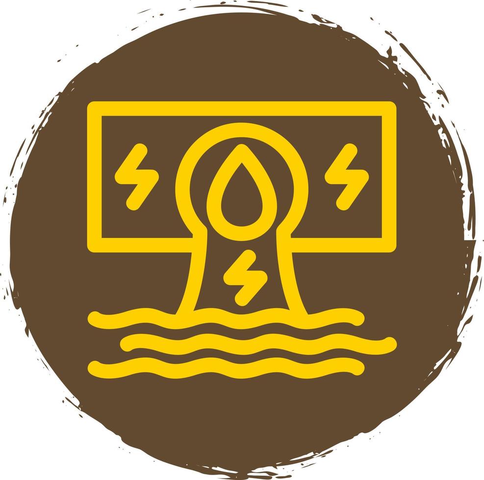 Hydroelectricity Flat Icon vector