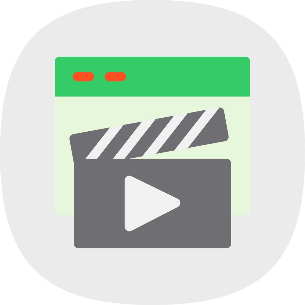 Video Player Vector Icon Design