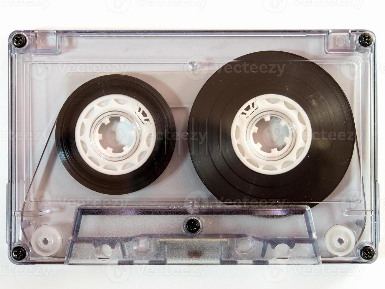 Audio cassette tape isolated photo