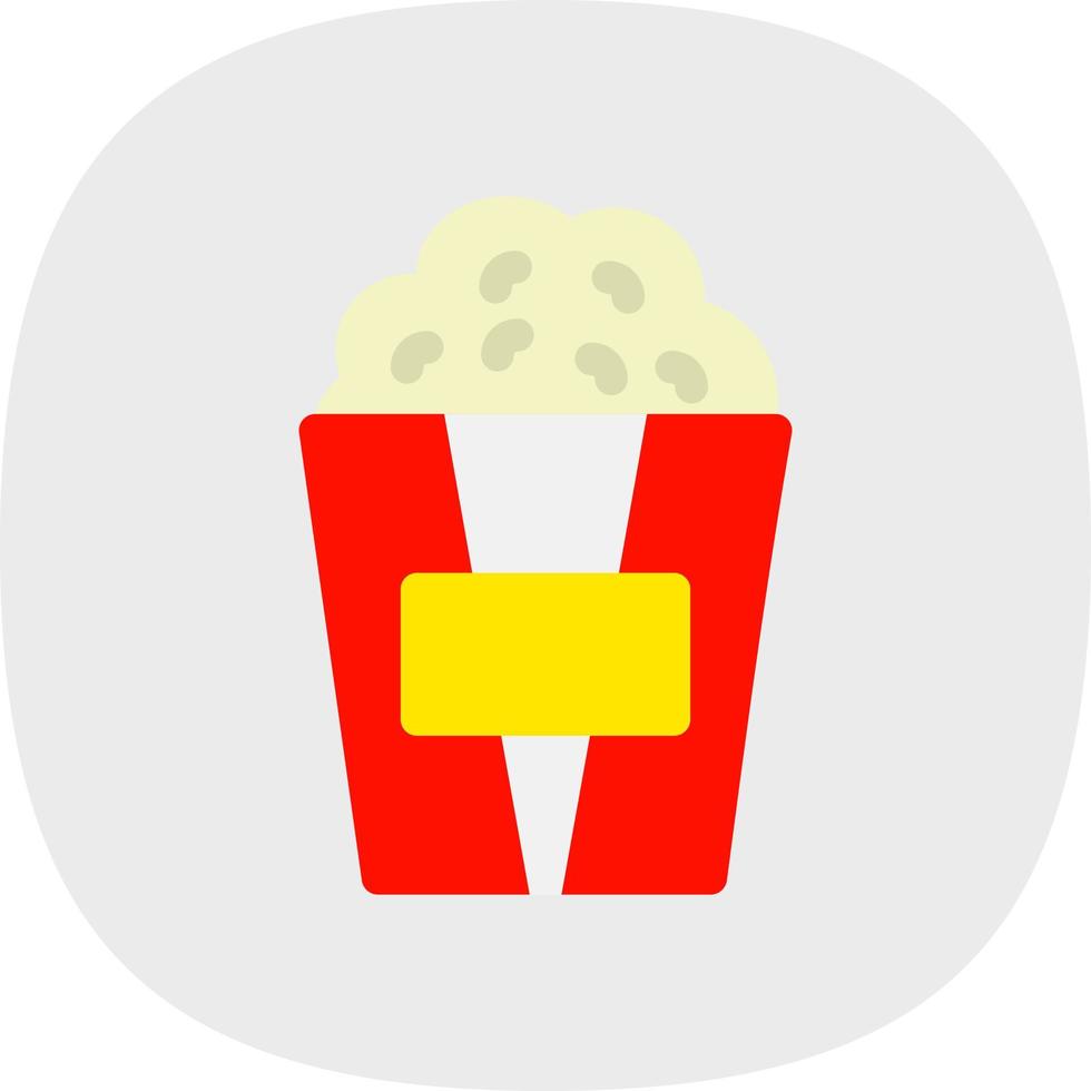 Popcorn Vector Icon Design