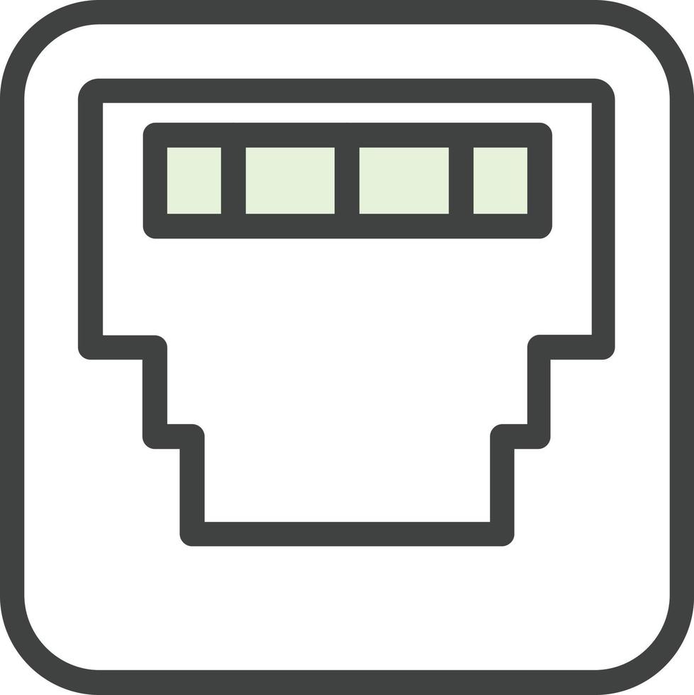 diseño de icono de vector de ethernet